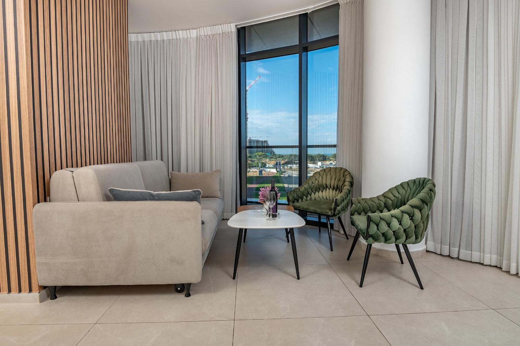 Hi-Yam Seaview Apartments & Suites - יש ממ"ד Bat Jám Szoba fotó